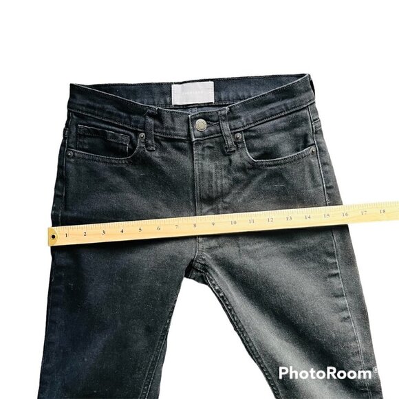 EVERLANE summer regular ankle high rise skinny black jeans. size 25 - Picture 5 of 7